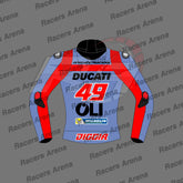 Enea Bastianini Team Gresini MotoGP 2022 Motorcycle Leather Race Jacket Back